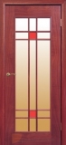 Испанские межкомнатные двери VALDO PUERTAS - Пинта 153 ПОР Шпон Красного дерева (нетонированный)
