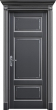 Двери TITUL ROYAL 6221 ПГ Чёрный с серебром